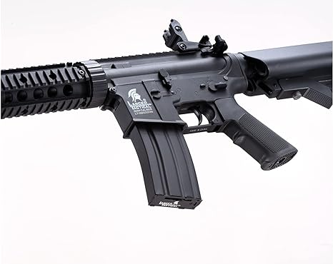 Lancer Tactical Gen 2 Durable Airsoft Gun SD M4 Polymer- Full/Semi-Auto Piactinny Rail AEG Rifle with 0.20g BBS, Charger and Battery