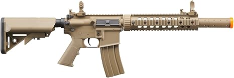 Lancer Tactical Gen 2 SD M4 Polymer (Long Rail)- Full/Semi-Auto Piactinny Rail AEG Rifle with 0.20g BBS, Charger and Battery