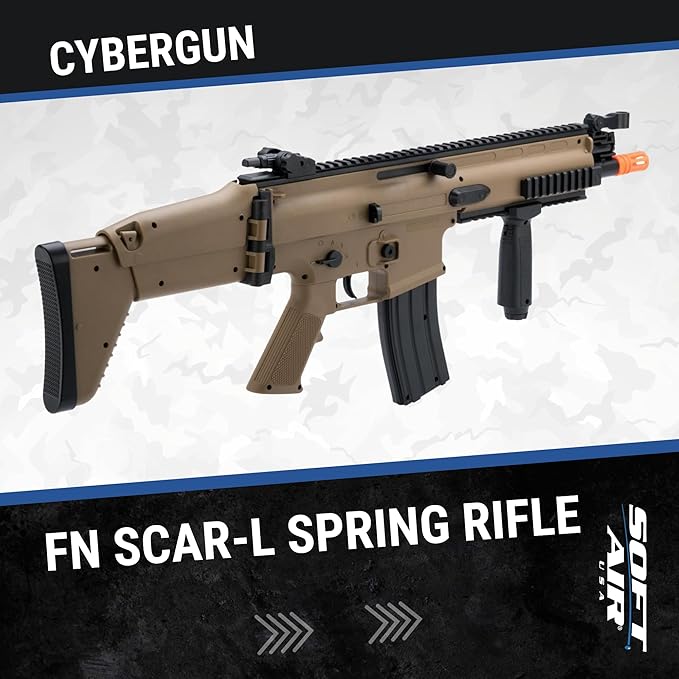 Soft Air SCAR-L Licensed Full Size Spring Powered Airsoft Rifle