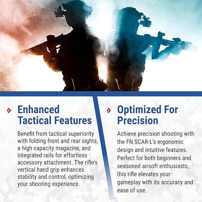 Soft Air SCAR-L Licensed Full Size Spring Powered Airsoft Rifle