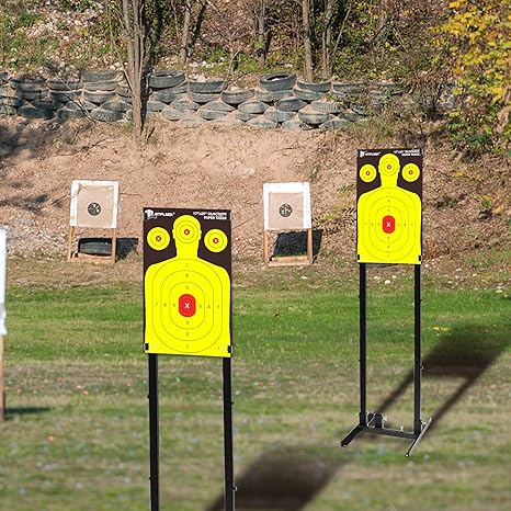 Atflbox Silhouette Paper Target for The Range, 17X25 Inch High Visibility Target Paper for Indoor and Outdoor Shooting Practice, Suitable for Handgun, Pistol, Rifle, Airgun, Pellet BB Gun